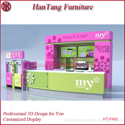 China lowest price mall soft yogurt kiosk for sale